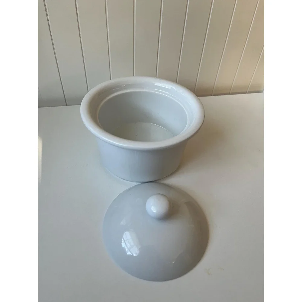 VTG Dansk Cafe Blanc Lidded Dish, Crock, Sugar Dish, Fondu Pot